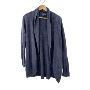 Barefoot Dreams blue gray cozy chic cardigan sweater